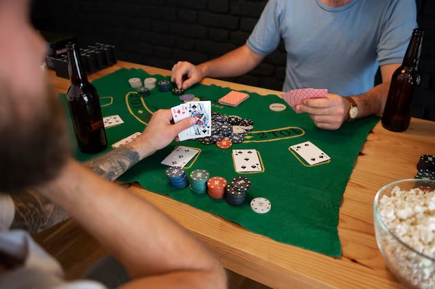 Sakong live dealer table with card display
